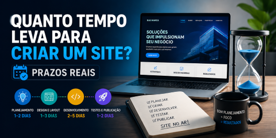 Quanto tempo leva para criar um site profissional - prazos reais LGINFO